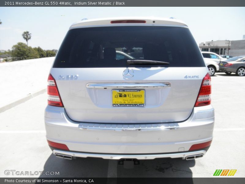 Iridium Silver Metallic / Black 2011 Mercedes-Benz GL 550 4Matic