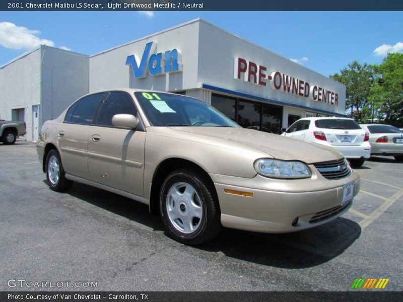 Light Driftwood Metallic / Neutral 2001 Chevrolet Malibu LS Sedan