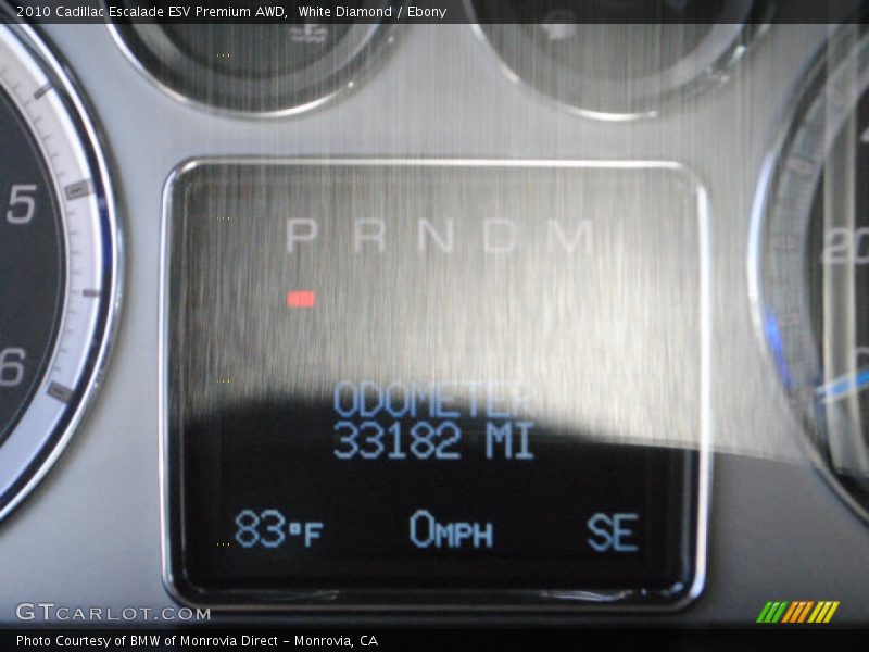 White Diamond / Ebony 2010 Cadillac Escalade ESV Premium AWD