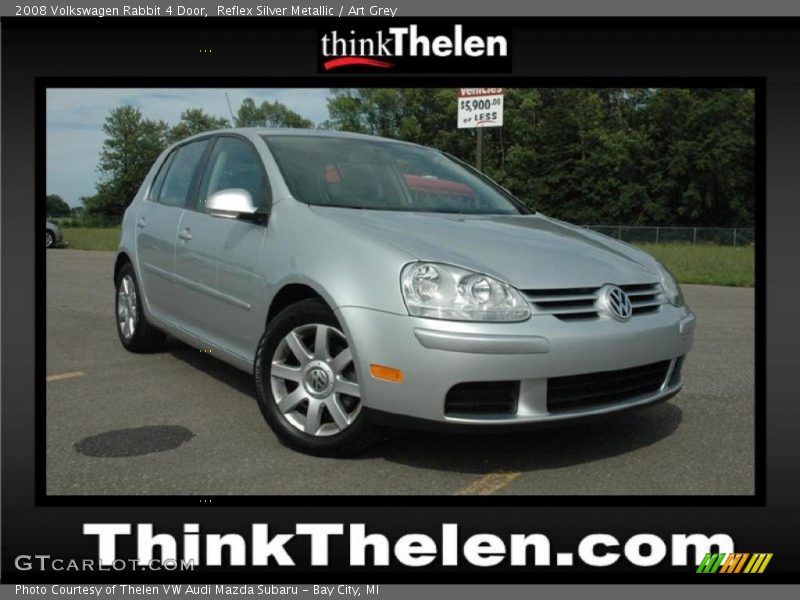Reflex Silver Metallic / Art Grey 2008 Volkswagen Rabbit 4 Door