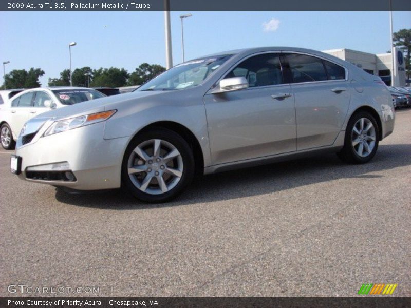 Palladium Metallic / Taupe 2009 Acura TL 3.5