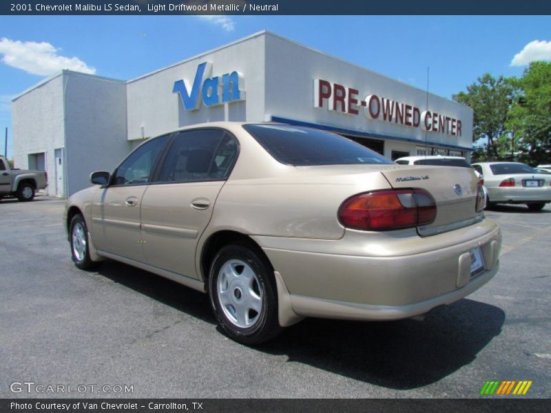 Light Driftwood Metallic / Neutral 2001 Chevrolet Malibu LS Sedan
