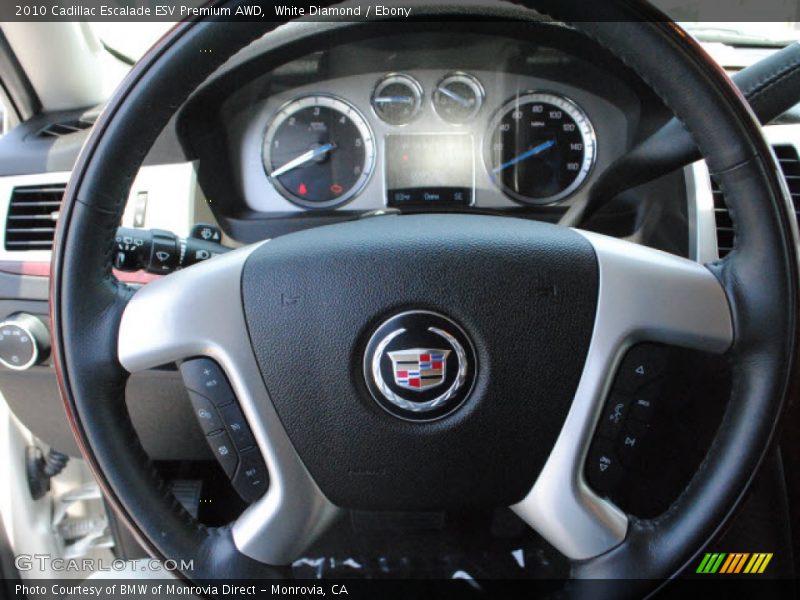White Diamond / Ebony 2010 Cadillac Escalade ESV Premium AWD