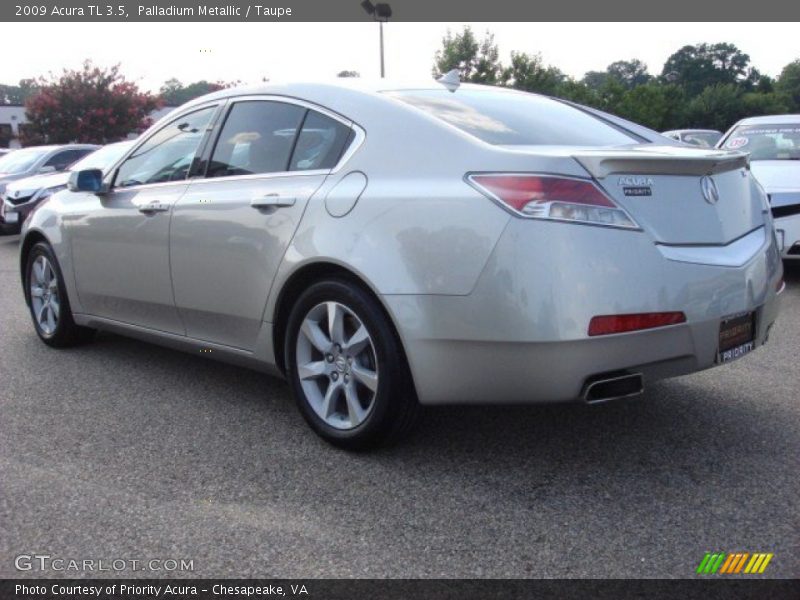 Palladium Metallic / Taupe 2009 Acura TL 3.5