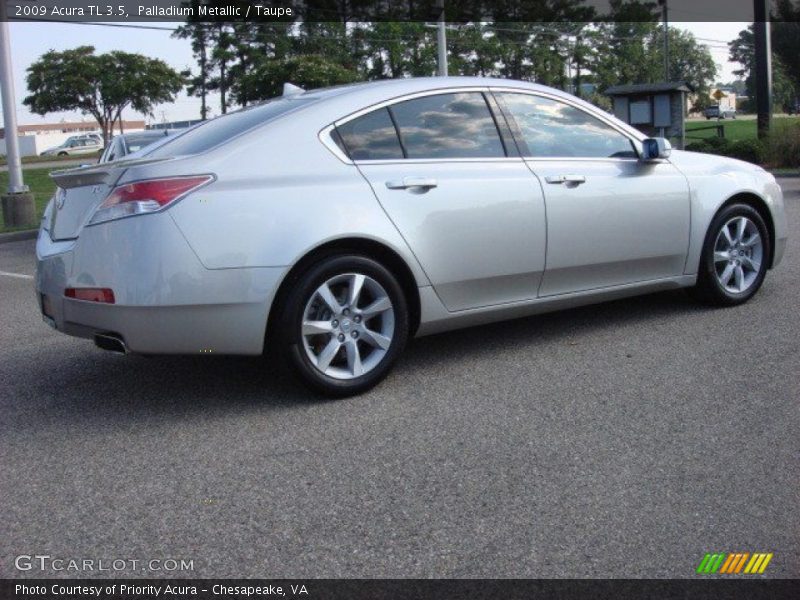 Palladium Metallic / Taupe 2009 Acura TL 3.5