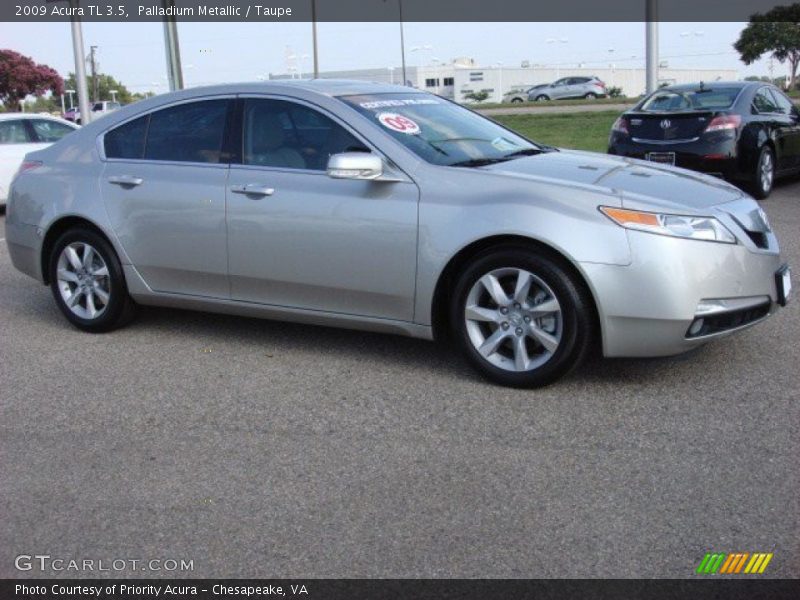 Palladium Metallic / Taupe 2009 Acura TL 3.5