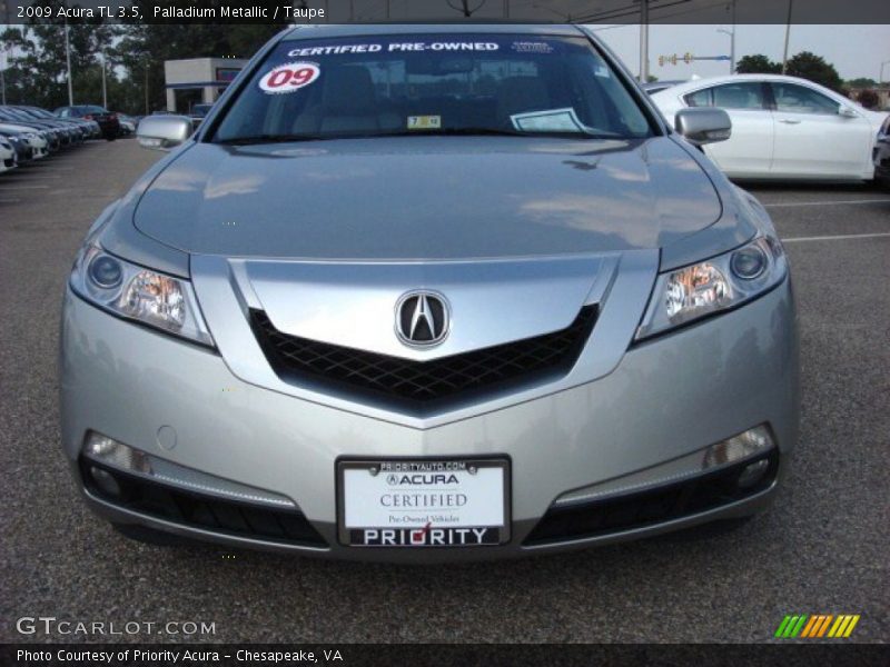 Palladium Metallic / Taupe 2009 Acura TL 3.5