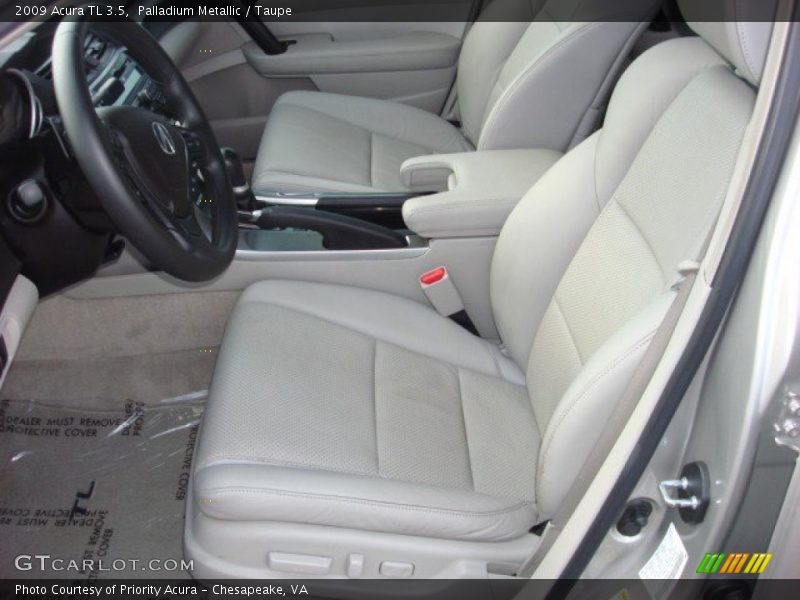 Palladium Metallic / Taupe 2009 Acura TL 3.5