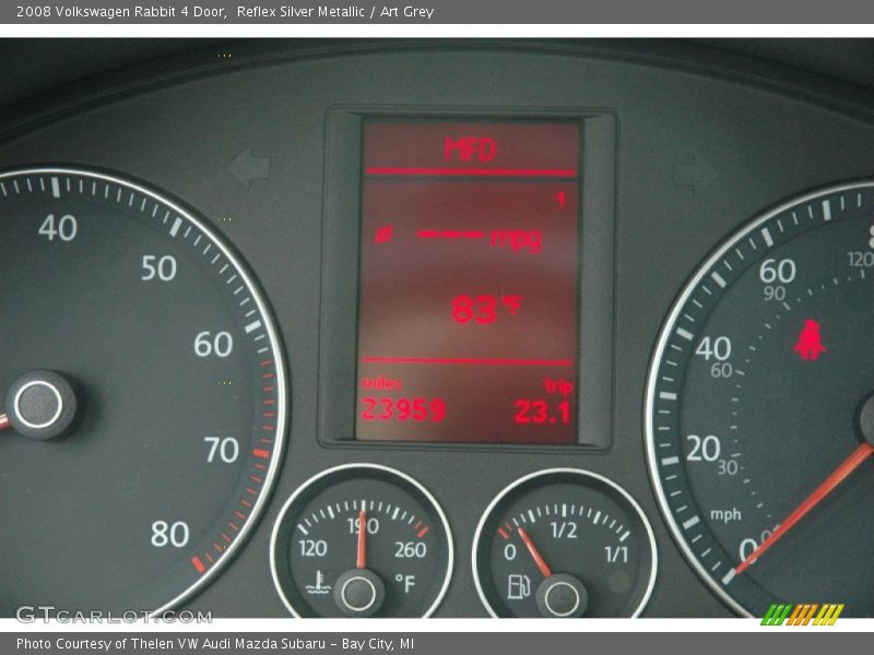 Reflex Silver Metallic / Art Grey 2008 Volkswagen Rabbit 4 Door