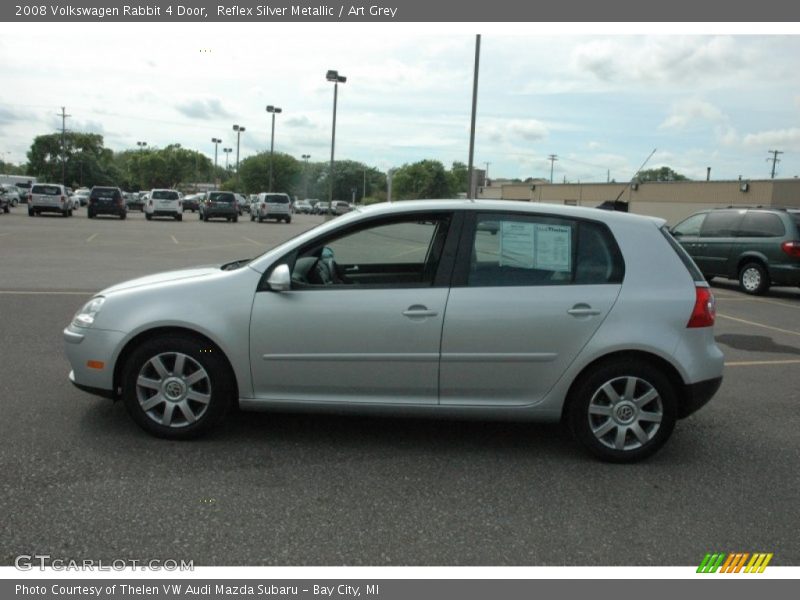 Reflex Silver Metallic / Art Grey 2008 Volkswagen Rabbit 4 Door
