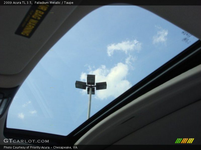 Palladium Metallic / Taupe 2009 Acura TL 3.5