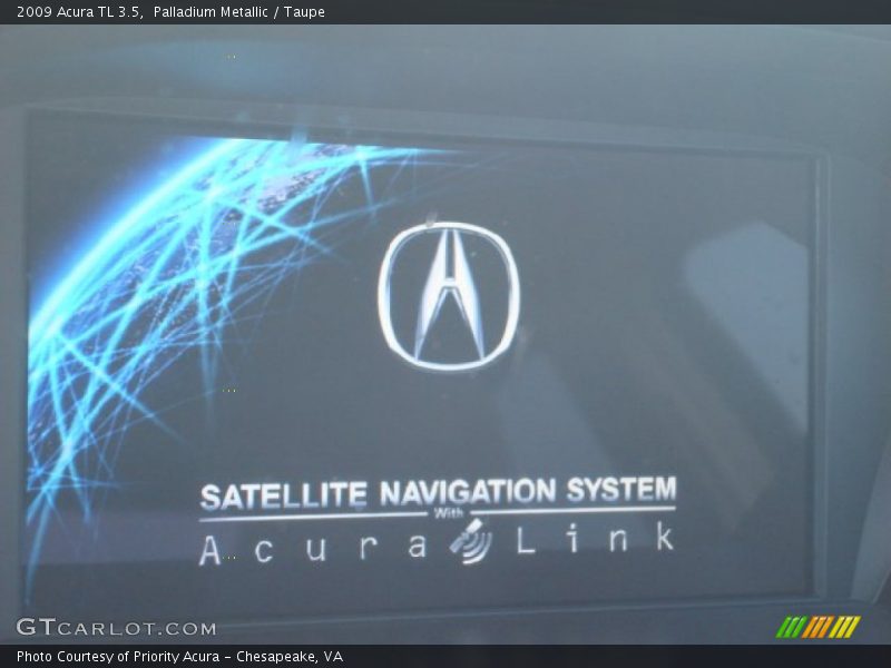 Palladium Metallic / Taupe 2009 Acura TL 3.5