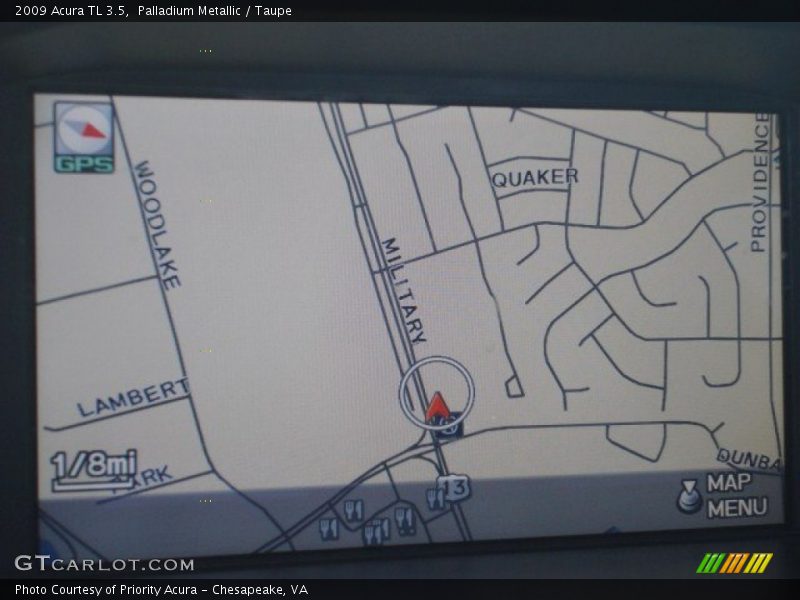 Palladium Metallic / Taupe 2009 Acura TL 3.5