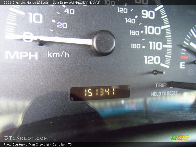 Light Driftwood Metallic / Neutral 2001 Chevrolet Malibu LS Sedan