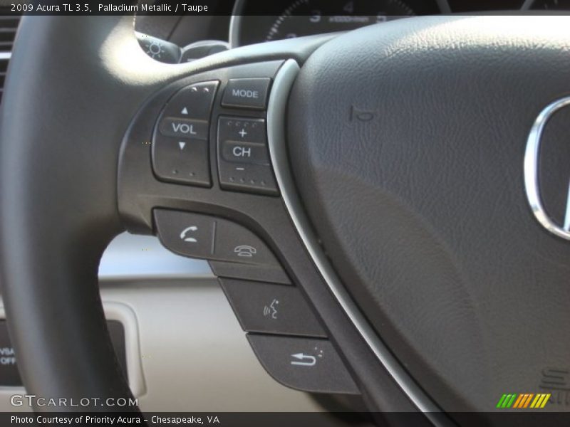 Palladium Metallic / Taupe 2009 Acura TL 3.5