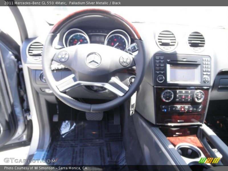 Palladium Silver Metallic / Black 2011 Mercedes-Benz GL 550 4Matic