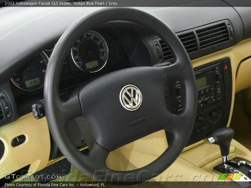 Indigo Blue Pearl / Grey 2003 Volkswagen Passat GLS Sedan