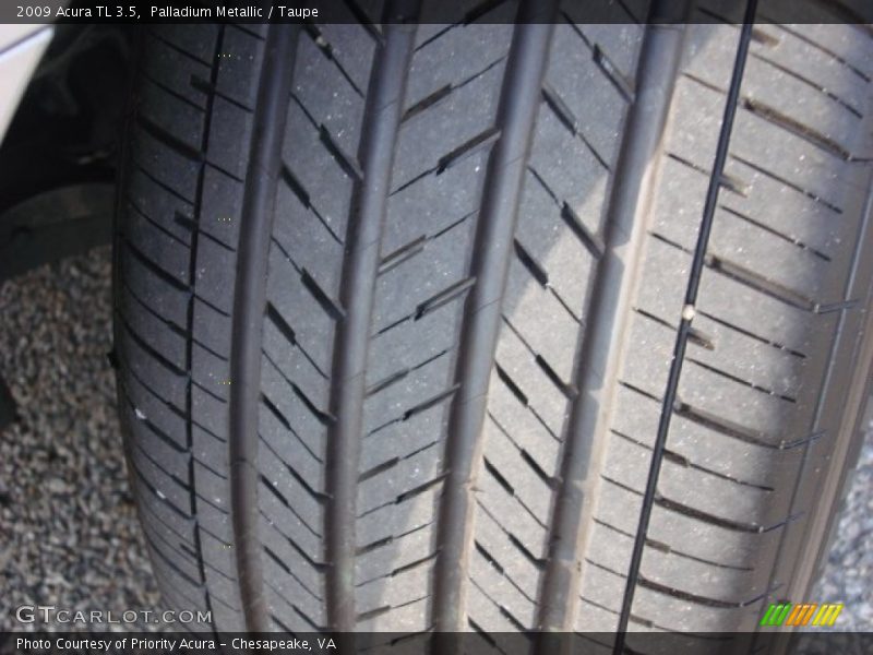 Palladium Metallic / Taupe 2009 Acura TL 3.5