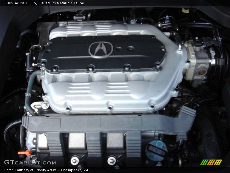Palladium Metallic / Taupe 2009 Acura TL 3.5