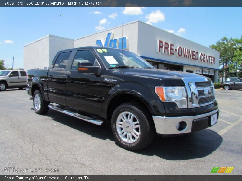 Black / Black/Black 2009 Ford F150 Lariat SuperCrew