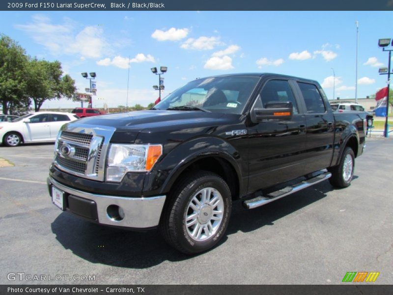 Black / Black/Black 2009 Ford F150 Lariat SuperCrew