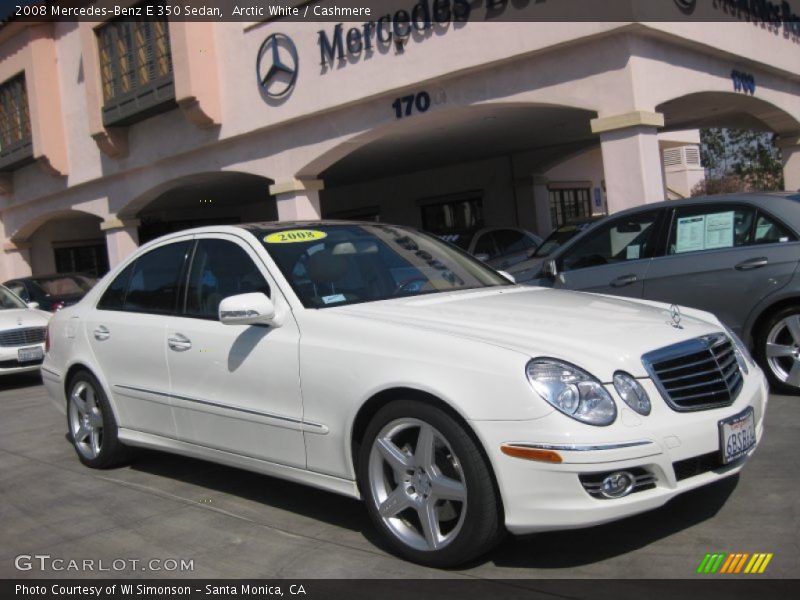 Arctic White / Cashmere 2008 Mercedes-Benz E 350 Sedan