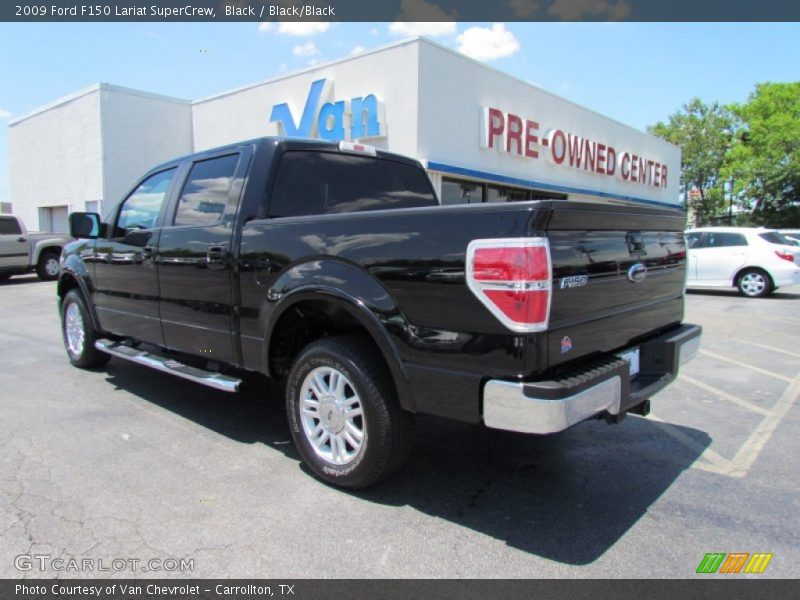 Black / Black/Black 2009 Ford F150 Lariat SuperCrew