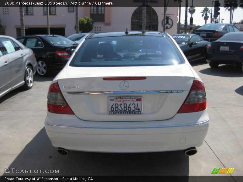 Arctic White / Cashmere 2008 Mercedes-Benz E 350 Sedan