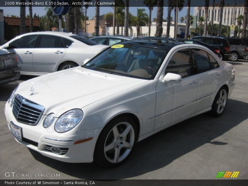Arctic White / Cashmere 2008 Mercedes-Benz E 350 Sedan