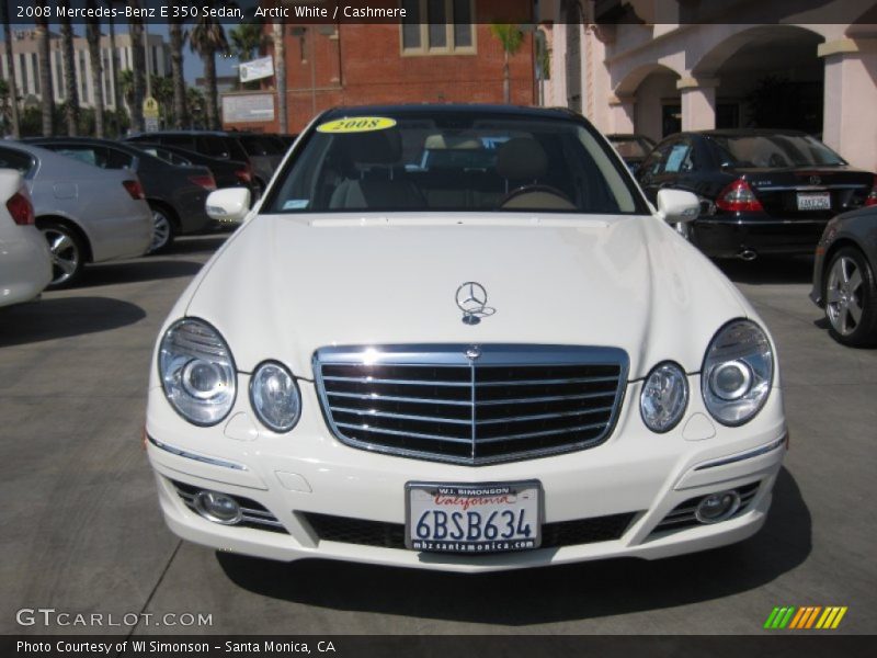 Arctic White / Cashmere 2008 Mercedes-Benz E 350 Sedan