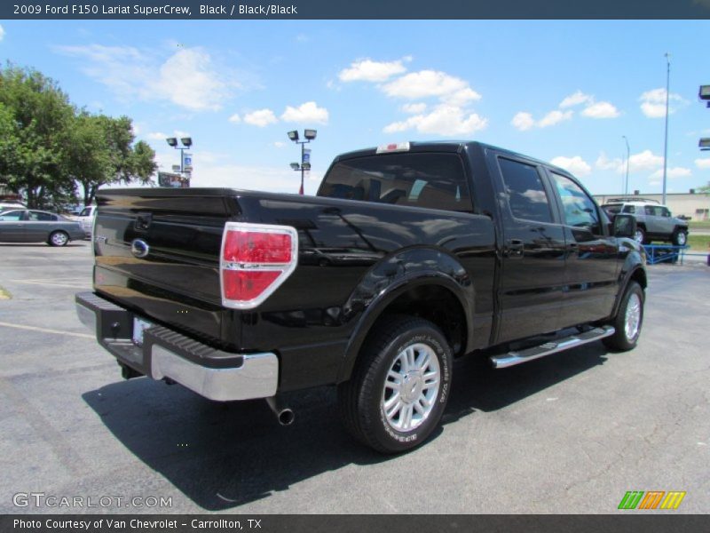 Black / Black/Black 2009 Ford F150 Lariat SuperCrew