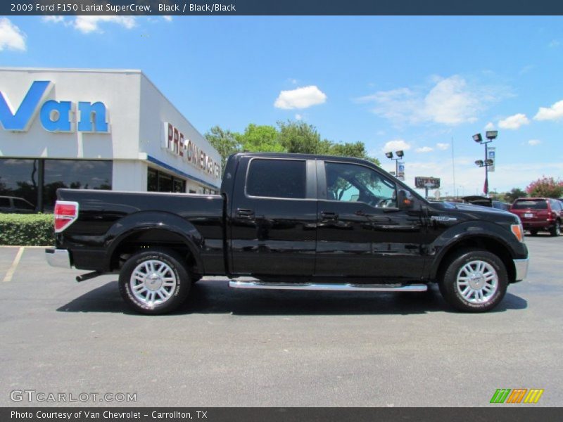 Black / Black/Black 2009 Ford F150 Lariat SuperCrew