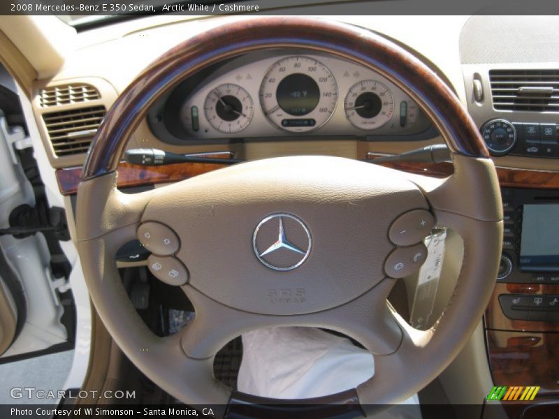 Arctic White / Cashmere 2008 Mercedes-Benz E 350 Sedan