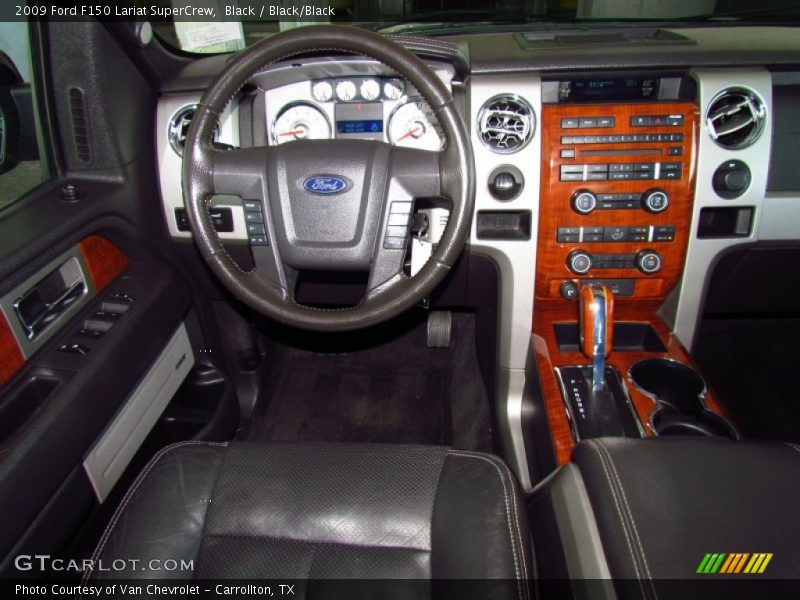 Black / Black/Black 2009 Ford F150 Lariat SuperCrew