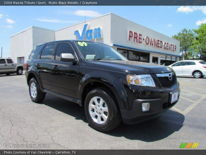 Mystic Black Metallic / Graystone 2009 Mazda Tribute i Sport