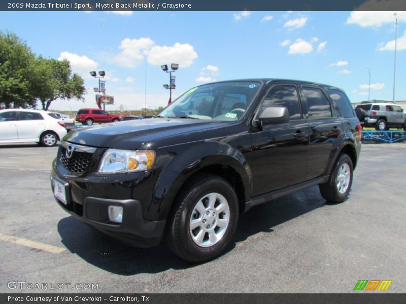 Mystic Black Metallic / Graystone 2009 Mazda Tribute i Sport