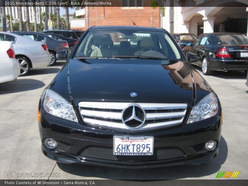 Black / Almond/Mocha 2010 Mercedes-Benz C 300 Sport