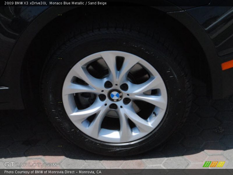 Monaco Blue Metallic / Sand Beige 2009 BMW X3 xDrive30i