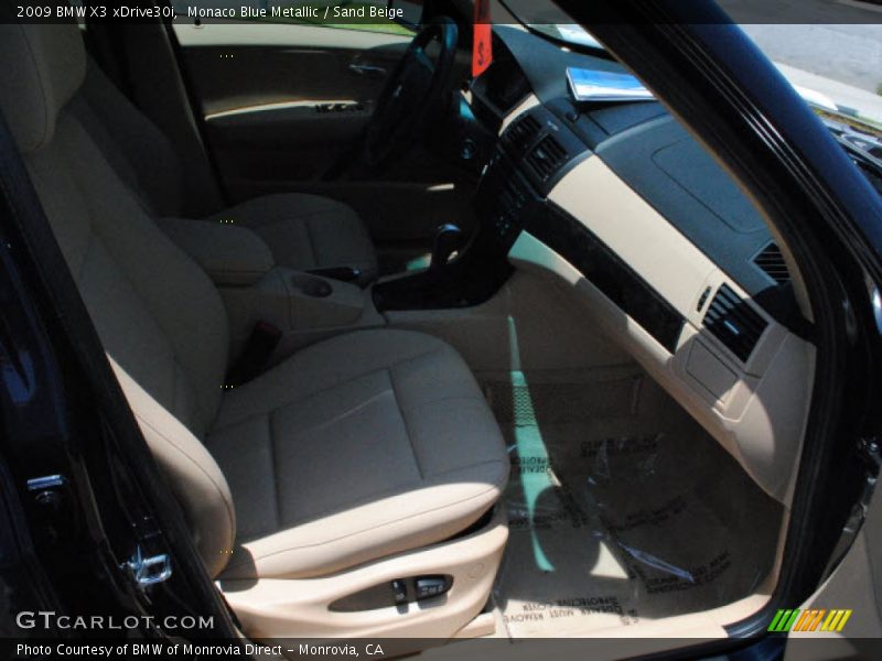 Monaco Blue Metallic / Sand Beige 2009 BMW X3 xDrive30i