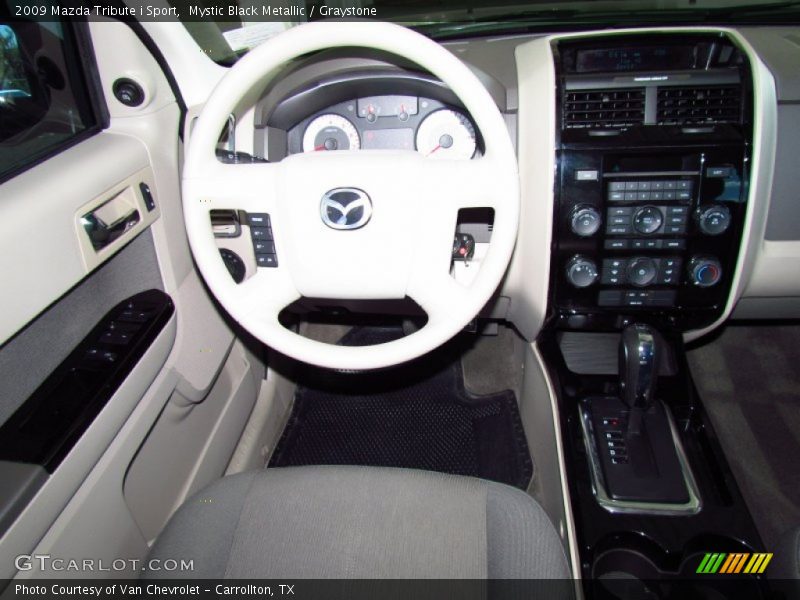 Mystic Black Metallic / Graystone 2009 Mazda Tribute i Sport