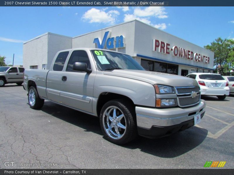 Silver Birch Metallic / Dark Charcoal 2007 Chevrolet Silverado 1500 Classic LT Extended Cab