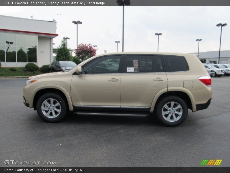 Sandy Beach Metallic / Sand Beige 2011 Toyota Highlander