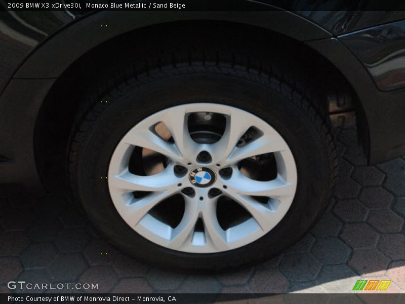 Monaco Blue Metallic / Sand Beige 2009 BMW X3 xDrive30i