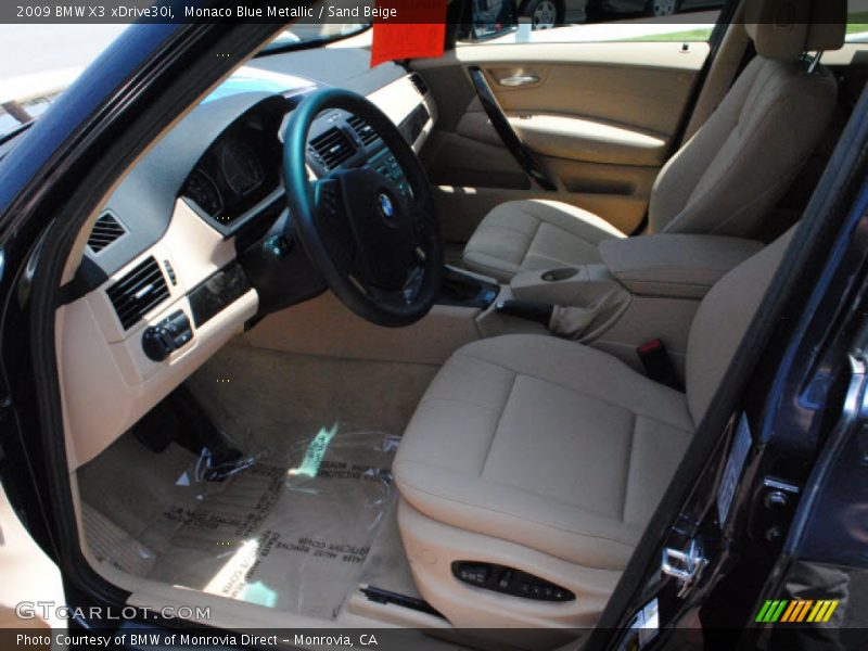 Monaco Blue Metallic / Sand Beige 2009 BMW X3 xDrive30i