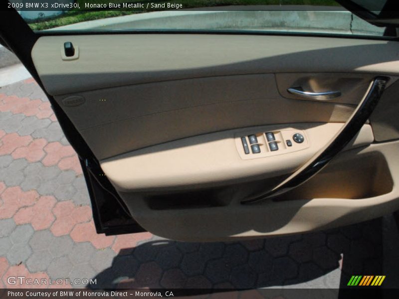 Monaco Blue Metallic / Sand Beige 2009 BMW X3 xDrive30i