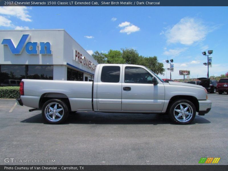 Silver Birch Metallic / Dark Charcoal 2007 Chevrolet Silverado 1500 Classic LT Extended Cab