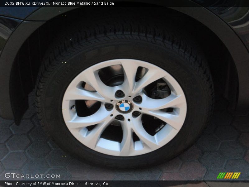 Monaco Blue Metallic / Sand Beige 2009 BMW X3 xDrive30i
