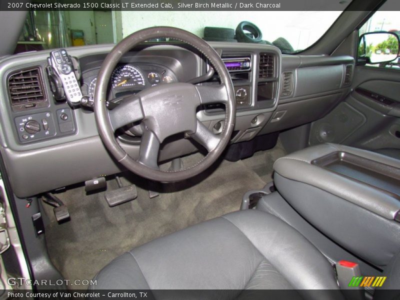 Silver Birch Metallic / Dark Charcoal 2007 Chevrolet Silverado 1500 Classic LT Extended Cab