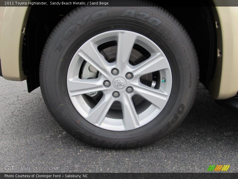Sandy Beach Metallic / Sand Beige 2011 Toyota Highlander