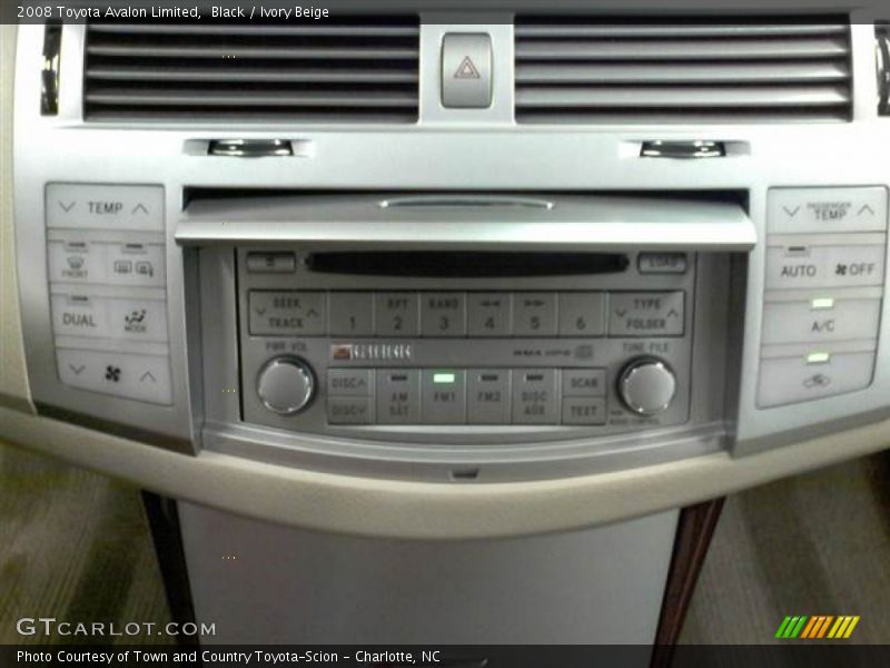Black / Ivory Beige 2008 Toyota Avalon Limited
